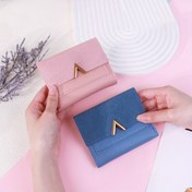 Resim Kadın Cüzdanı - Ultra-İnce Kompakt Cüzdan, Snap Kapatma, Mat Bitiş, Çoklu Kart Yuvaları - Sentetik Cüzdan Kadınlar, Öğrenciler, Günlük ve Resmi Kullanım İçin - Pembe, Mavi, Kahverengi, Kırmızı, Siyah - Kore Moda Tasarımcısı Cüzdan, Seyahat Aksesuarı, Şık Tasarım, Dayanıklı Yapı, Kadın Aksesuarı 