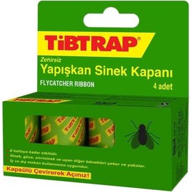 Resim Tibtrap Yapışkan Sinek Kapanı 4 Lü Çok Renkli 