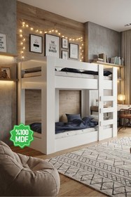 Resim Ninnimo Mdf Genç Ranza 90x190 Yatak Uyumlu 