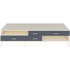 Resim Kronos Tv Ünitesi Tek Raflı 4 Çekmeceli 220x59x51 Aytaşı-aytaşı/antrasit Aytası/antrasıt - Aytası 