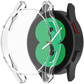 Resim Samsung Galaxy Watch 4 44 MM Kılıf 360 Full Round Soft Silicone Şeffaf 