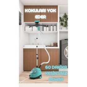 Resim Yeşil Buhar Kazanlı Ütü, Kullanışlı ve Şık Ev Temizlik Aracı 
