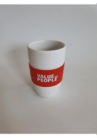 Resim Porselen Kulpsuz Kahve Fincanı - Porselen Bardak 