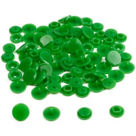 Resim SeraSelin 100 Adet Plastik Çıtçıt Yeşil Çıtçıt T5=12,4 mm DİKİŞSİZ Kolay Takılır Yeşil Çıt Çıt Seti 