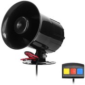 Resim Dianziye 12v 25w Siyah Araba Klarneti, 110db Yüksek Sesli Üç Tonda Hoparlör 