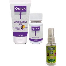 Resim Buğz Quickf Inceltilmiş Beliniz ve Silüetinizin Bakım Seti + Masaj Yağı 30 ml 