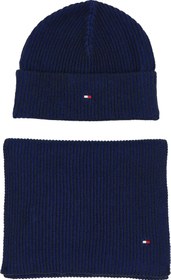 Resim Tommy Hilfiger GP FLAG BEANIE & SCA Erkek Lacivert Bere 