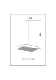 Resim Gpd Ankastre Duş Başlığı Tavandan Ads10 Diğer 