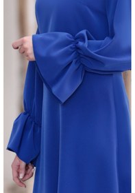 Resim Raika Moda Leman Büyük Beden Tesettür Tunik Saks 