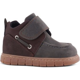 Resim Rakerplus Hakiki Deri Gri Kahverengi Cırt Cırtlı Bebek Bot Gri 