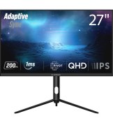 Resim Rampage Glacier GL27R200Q 27 200Hz 1ms Fast IPS Qhd 2k Adaptivesync Rgb Pivot Siyah Flat Oyuncu Monitörü 
