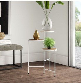 Resim Daniel Metal Sac Üçlü Çiçeklik 