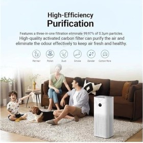 Resim AyrStore Xiaomi Smart Air Purifier 4 Pro Eu Hava Temizleyici, Hepa Filtre, OLED Ekran, 27.5 x 27.5 x 68 cm 