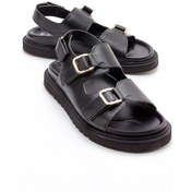 Resim Luvishoes Hermosa Siyah Kadın Sandalet Siyah 