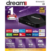 Resim Dreamstar i3 2 GB RAM 16 GB Hafıza Android 12 Android TV Box Dreamstar