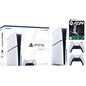 Resim Sony Playstation 5 Slim CD Edition - 2. Dualsense Ps5 Kol - Fifa FC 24 Oyun Konsolu (İthalatçı Garantili) 