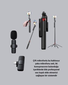 Resim Gld-spt- Npl2s Tripot +k11 Yaka Mikrofonu Set 