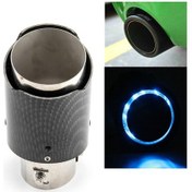 Resim Araba Modifikasyonu Karbon Fiber Aydınlık Kuyruk Boğaz Led Işıklar Modifiye Araba Egzoz Borusu Spitfire Kuyruk Boğaz, Stil: Yan Mavi 