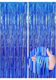 Resim Metalize Arka Fon Perde Parti Doğum Günü 175cm 80 Cm 