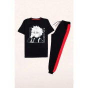 Resim Trendypassion Slurp Hoodie Baskılı Eşofman Takımı 