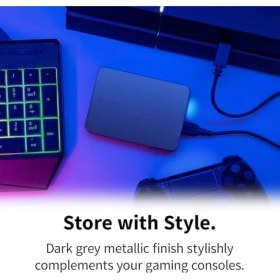 Resim Tech Butiq Canvio Gaming 1tb Taşınabilir Harici Sabit Disk, USB 3.2, Play Station ve Xbox Için, Siyah (HDTX210EK3AA) 