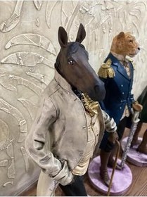 Resim wowocraft At Başlı Biblo Heykel Karışık 