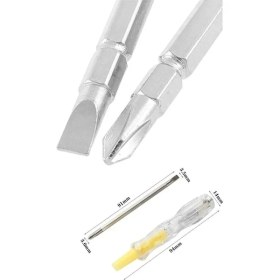 Resim Kontrol Kalemi Çift Başlıklı Şeffaf Elektrik Testi Değişken Uçlu Nemere 