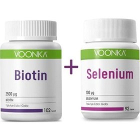 Resim Voonka Biotin 102 Tablet+Voonka Selenium 100 mg 92 Kapsül 