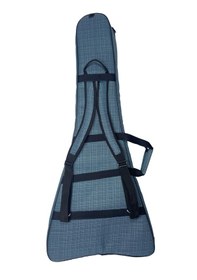 Resim Fortex 450 Serisi V Kasa Elektro Gitar Kılıfı Açık Mavi 