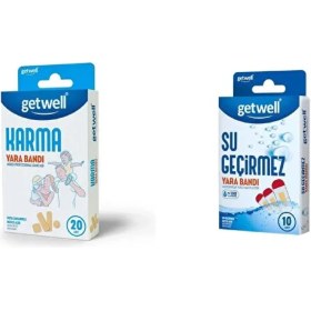 Resim Lincoln Getwell Karma 20 Li + Su Geçirmez Yara Bandı 10 Lu 