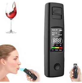 Resim Plentiful Taşınabilir Alkol Ölçüm Test Cihazı Trafik Alkol Tester Yüksek Hassasiyet Hızlı Tepki Şarjlı 