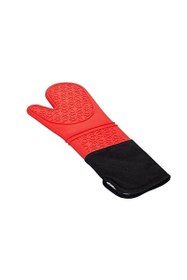 Resim Kitchen Design Lab 45x65 CM Silikon Hamur Açma Matı Ve Kırmızı Silikon Yanmaz Mutfak Fırın Eldiveni 2 Li Set 