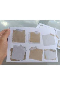 Resim Vintage Scrapbook Mat Not Kağıtları Etiket Seti Bullet Journal Ve Planlayıcı İçin Sticker Diğer 