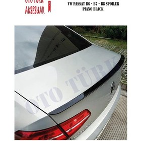 Resim Vw Passat B6 B7 B8 Bagaj Spoiler Piano Black Enjeksiyon Baskı 
