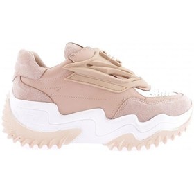 Resim Dgn Z35 23y Kadin Kalin Taban Lazer Detayli Sneakers Ayakkabi Z35-1720-R1806 Ten 