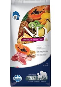 Resim N&D Tropical Selection Düşük Tahıllı Kuzulu Tropikal Meyveli Orta Büyük Irk Yetişkin Köpek Maması 10 KG 