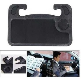 Resim Pazly Taşınabilir Siyah Oto Dizüstü Masası - Kamyon Direksiyon Montaj Standı, Araç İçi Kullanım - 