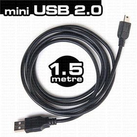 Resim Mini USB 2.0 1.5m Şarj ve Data Kablosu (PS3 kol şarj kablosu)(DK-CB-USB2MINIL150) 