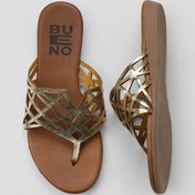 Resim Bueno Shoes Sarı Parlak Deri Kadın Parmak Arası Terlik 01wu7460 