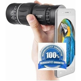 Resim Dürbün Monocular Monoküler Teleskop Profesyonel Zoom 16 x 52 