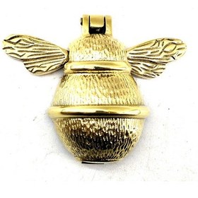 Resim Büro Ev Dekoru İçin 12x15cm Mini Retro Golden Pirinç Arı Kapı Tokmağı 