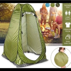Resim Otomatik Kamp Giyinme Çadır Renkli Çok Renkli 