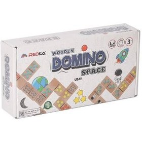 Resim Redka Ahşap Domino Uzay Space 