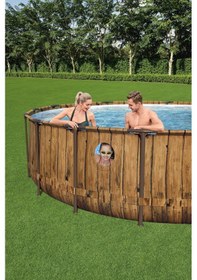 Resim Bestway 56725 Power Steel Vista Serisi 2- Prefabrik Yer Üstü Havuz Seti 4,88 M X 1,22 M 