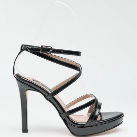 Resim Bilekten Bantlı Platformlu Kadın Topuklu Ayakkabı 