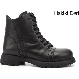 Resim Gönderi(R) Gönderi R Kadın Siyah Fermuarlı Hakiki Deri Postal Bot Dkzb02842643 Siyah 