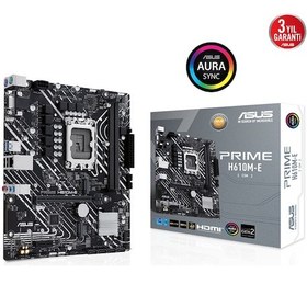 Resim Asus Prıme H610m-e-csm Ddr5 Hdmı-dp Pcıe 4.0 1700p Matx Kurumsal Anakart 
