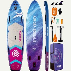 Resim Suplimanı 350x86x15 Supboard Paddle Board Şişme Sörf Tahtası Tam Set Supboard 
