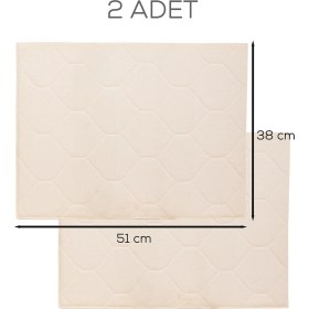 Resim Porsima 3139-1 2li Mikrofiber Tezgah Üstü Kurutma Matı Kurulama Bezi Süper Emici Bulaşıklık Krem 