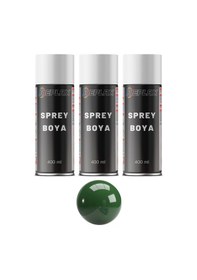 Resim 3 Adet Ral 6002 Yaprak Yeşil Sprey Boya 400 Ml. 